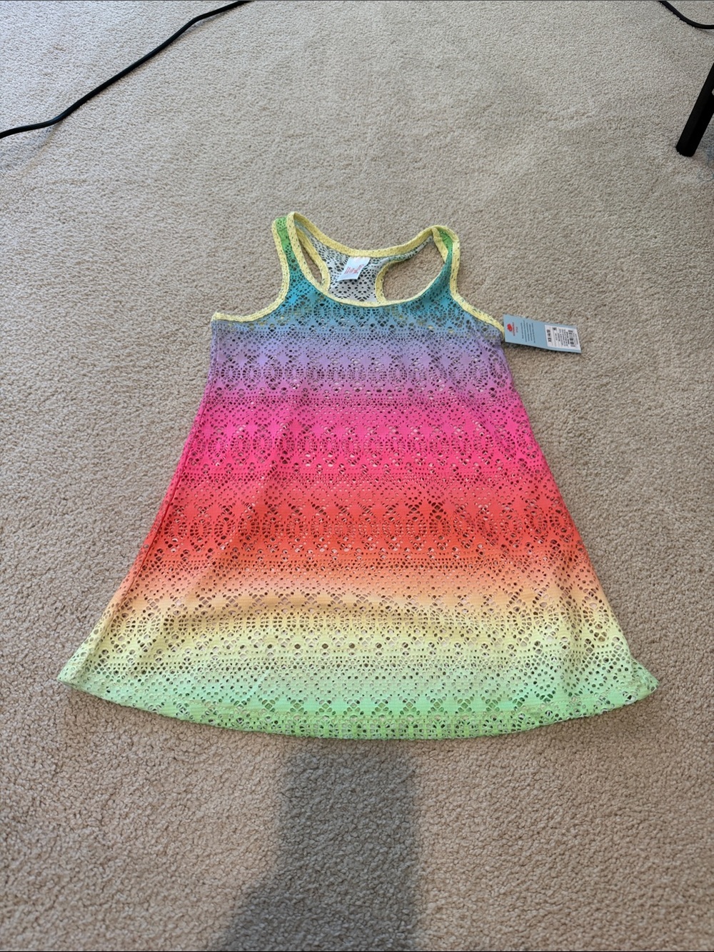 Girls Rainbow Ombre swim coverup